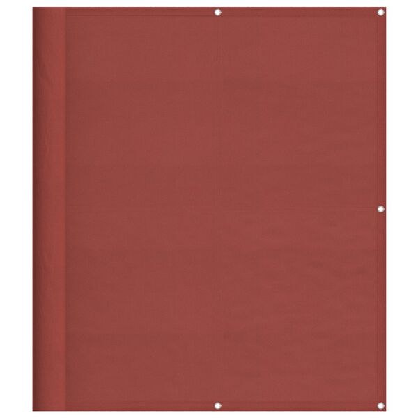 vidaXL Paravento Balcone Terracotta 120x700 cm 100% Poliestere Oxford
