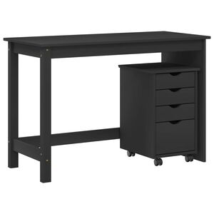 vidaXL Set di Scrivania e Armadietto 2 pz Grigio