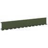 vidaXL Bordura per Prato 10 pcs 102 x 15 x 4 cm Acciaio Verde Oliva