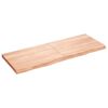 vidaXL Piano Bagno Marrone 160x60x(2-6) cm Legno Massello Trattato