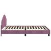 vidaXL Struttura letto bambini con testata Viola 90 x 200 cm Velluto