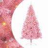 vidaXL Albero di Natale artificiale con luci integrate Rosa 240 cm PVC