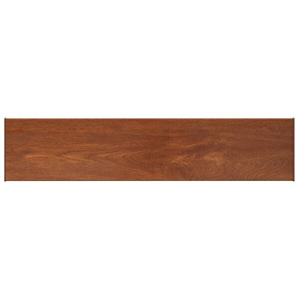 vidaXL Soglia della Finestra Legno Marrone 120 x 30 x 4,5 cm PVC