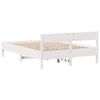 vidaXL Letto senza Materasso Bianco 140x190 cm Legno Massello di Pino