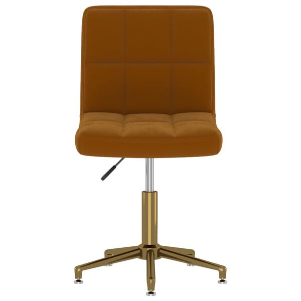 vidaXL Sedie da Pranzo Girevoli 2 pz Marroni in Velluto