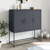 vidaXL Credenza Antracite 100,5x39x107 cm in Acciaio