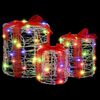 vidaXL Decorazione Scatola Regalo 3 pcs colorato 20 x 20 x 21 cm