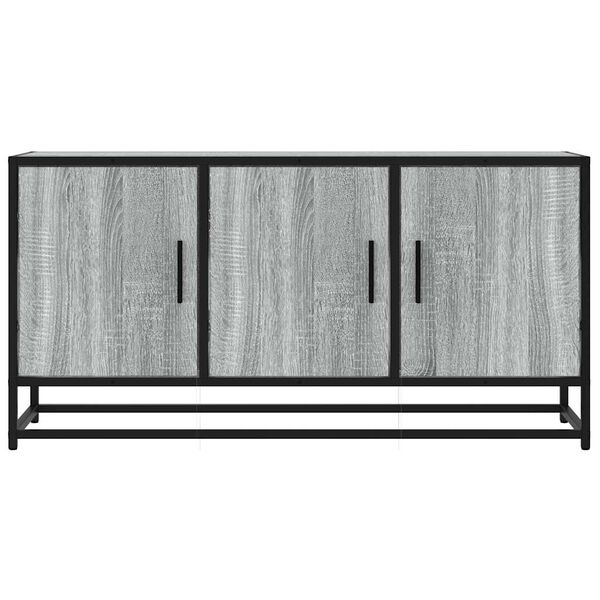 vidaXL Mobile TV Grigio Sonoma 100x35x50 cm Legno Multistrato Metallo