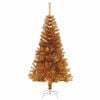 vidaXL Albero di Natale con 150 LED con supporto Oro 150 cm PET