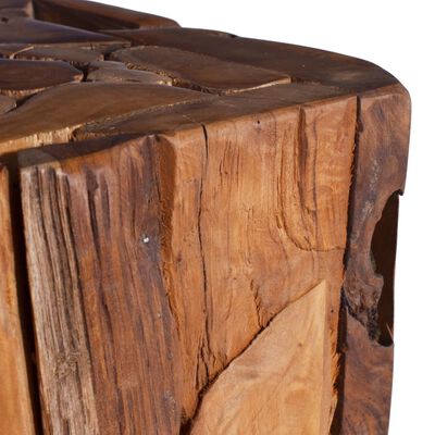 vidaXL Tavolino da Salotto 30x30x80 cm in Legno Massello di Teak