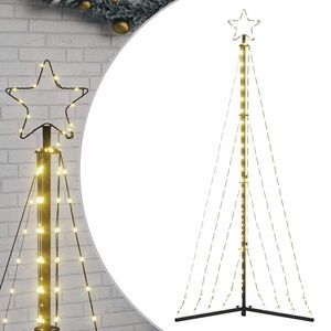 vidaXL Albero di Natale a LED 339 LED Bianco Caldo 182 cm