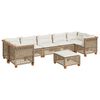 vidaXL Set Divano da Giardino 8 pz con Cuscini Beige in Polyrattan