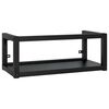 vidaXL Struttura per Lavabo a Parete Nera 79x38x31 cm in Ferro