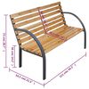 vidaXL Panca da Giardino 112 cm in Legno Massello di Abete