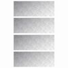 vidaXL Gradini per Scale 4 pz 80 x 30 cm Argento Alluminio