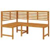 vidaXL Set Panchina da Giardino 4 pcs Marrone legno massello di acacia