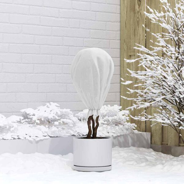 vidaXL Fleece per Piante di Protezione dal Gelo Bianco 100 x 1,6 m