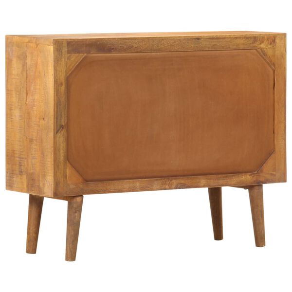 vidaXL Credenza con Motivo Stampato 90x30x70 cm in Massello di Mango