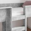 vidaXL Letto a Castello per Bambini Grigio cemento 100 x 200 cm