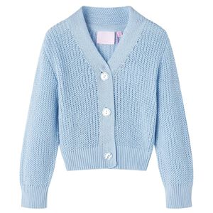Cardigan da Bambina Lavorato a Mano Blu 92