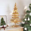 vidaXL Alberi di Natale Marrone 90 cm Legno di pino massello