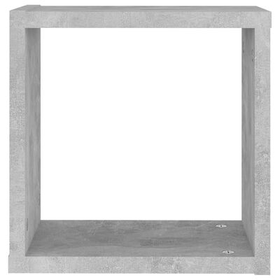 vidaXL Mensole Parete a Cubo 6 pz Grigio Cemento 30x15x30 cm