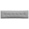 vidaXL Cuscino per Schiena Grigio Nuvola 180 x 19 x 50 cm Tessuto