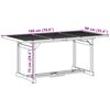 vidaXL Set da Pranzo da Giardino 9pz 180x90x75cm Legno Massello Acacia