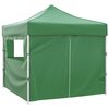 vidaXL Tenda Pieghevole Verde 3 x 3 m con 4 Pareti