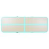 vidaXL Tappetino Ginnastica Gonfiabile e Pompa 400x100x10 cm PVC Verde