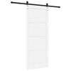 vidaXL Porta scorrevole ORKDAL Bianco 83 x 202 cm Pino massello