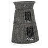 vidaXL Ceste Gatti con Cuscini Grigio 3pz 47x34x60cm Salice Naturale