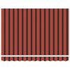 vidaXL Tenda Retrattile Arancione e Marrone 300 x 250 cm