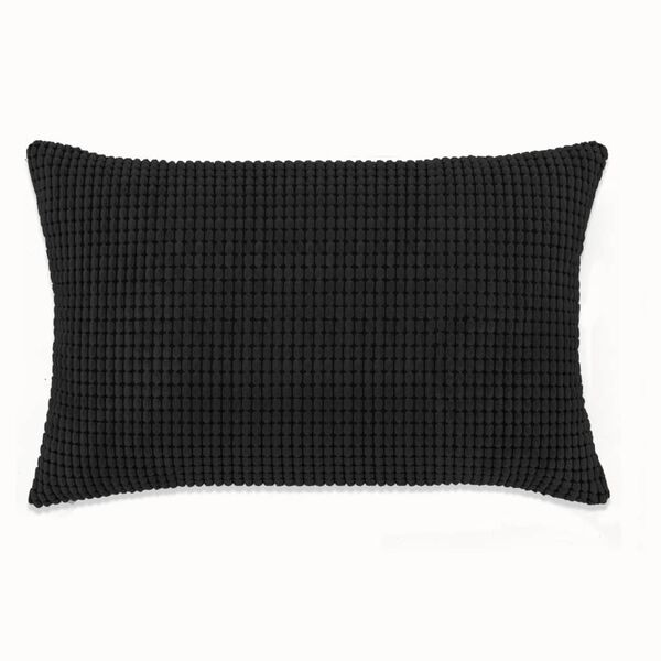 vidaXL Set di Cuscini 2 pz in Velour 40x60 cm Nero