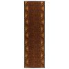 vidaXL Tappeto Runner FLORNES Tessuto Marrone PP 7 mm