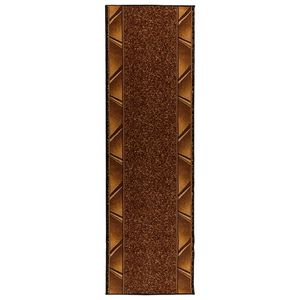 vidaXL Tappeto Runner FLORNES Tessuto Marrone PP 7 mm