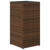 vidaXL Fioriera da Giardino Marrone 30x30x60 cm in Polyrattan