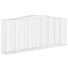 vidaXL Cesto Gabbione ad Arco 400x50x160/180 cm Ferro Zincato