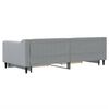 vidaXL Divano Letto Estraibile Cassetti Grigio Chiaro 90x200cm Tessuto