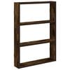 vidaXL Mensola a Muro Rovere Fumo 43x9x60 cm in Truciolato