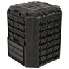 vidaXL Compostiera da giardino Nero 71 x 71 x 81,5 cm 100% PP