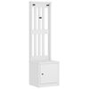 vidaXL Albero da Ingresso SANDNES Bianco 45x40x159,5 cm Legno di Pino