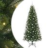 vidaXL Albero di Natale artificiale con 300 LED Verde 210 cm PE e PVC