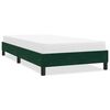 vidaXL Giroletto senza Materasso Verde Scuro 80x210 cm in Velluto