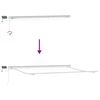 vidaXL Tenda Retrattile Bianco 400 × 300 cm Tessuto e acciaio