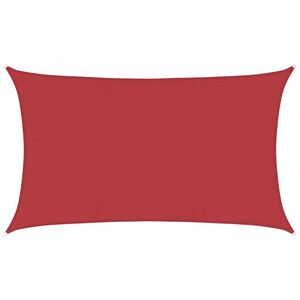 vidaXL Vela Parasole 160 g/m&sup2; Rossa 5x8 m in HDPE