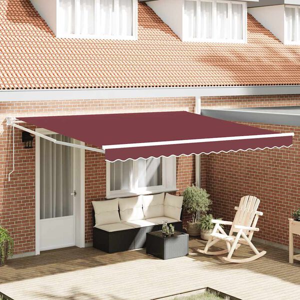 vidaXL Tenda da Sole Retrattile Automatica Bord&ograve; 400x300 cm