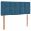 vidaXL Letto con Contenitore con materasso Blu 120 x 190 cm Velluto
