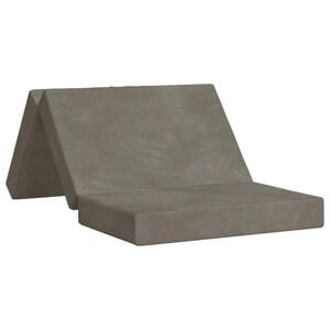 vidaXL Divano Letto Pieghevole 80 x 67 x 45 cm Grigio Chiaro