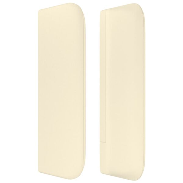 vidaXL Testiera ad Orecchio Crema 183x16x78/88 cm in Similpelle